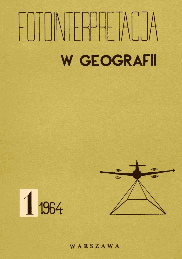 Ryc. X.1. Okładka pierwszego tomu Fotointerpretacji w Geografii Zarysowano wówczas ramowy układ treści tego periodyku i przyjęto zasady jego wydawania.