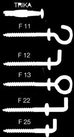 KOŁKI Z HAKAMI TOX UNIWERSALNY KOŁEK TOX VLF KOŁKI Z HAKAMI H-TRIKA, H-TFSL Pełny asortyment haków TOX do betonu, bloku z otworami, gazobetonu oraz pełnej cegły.