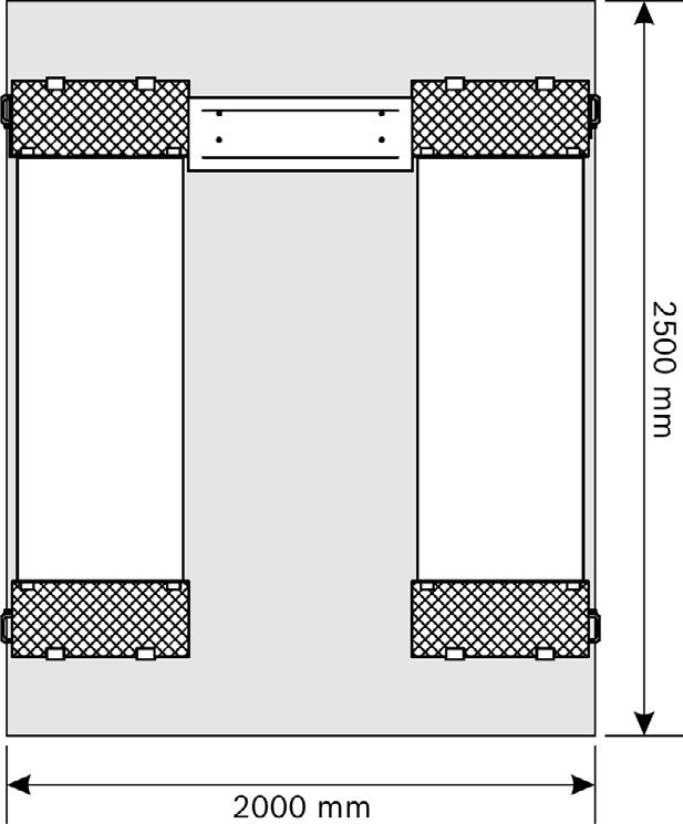 Głębokość kotwienia Wiertło Moment dokręcania Oznaczenie, wielkość 8 sztuk (4 śruby na ramę podstawy) Hilti HVA/HAS-M12x110 210 mm 110 mm 110 mm Ø 14 mm 40 Nm Można również użyć śrub innych