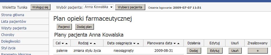 UWG!!! W przypadku pytania Czy recepta wystawiona jest w sposób umożliwiający jej realizację, jeśli algorytm dotyczy preparatu, który nie został zalecony pacjentowi na receptę, odpowiedz na to