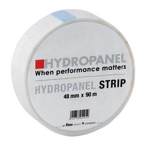 Taśma NIDA Typ 4053592 Taśma z włókna szklanego Hydropanel Strip 48 mm 90 mb 1 Taśma uszczelniająca do izolacji akustycznej połączeń profili obwodowych z konstrukcją budynku w systemach ścian i