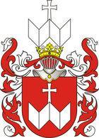 Mit Veränderung führen dieses Wappen die Andronowski und Wasilewicz: statt des Kreuzes einen senkrechten ungefiederten Pfeil, dessen Schaft waagerecht zweimal durchkreuzt ist, als Helmschmuck drei