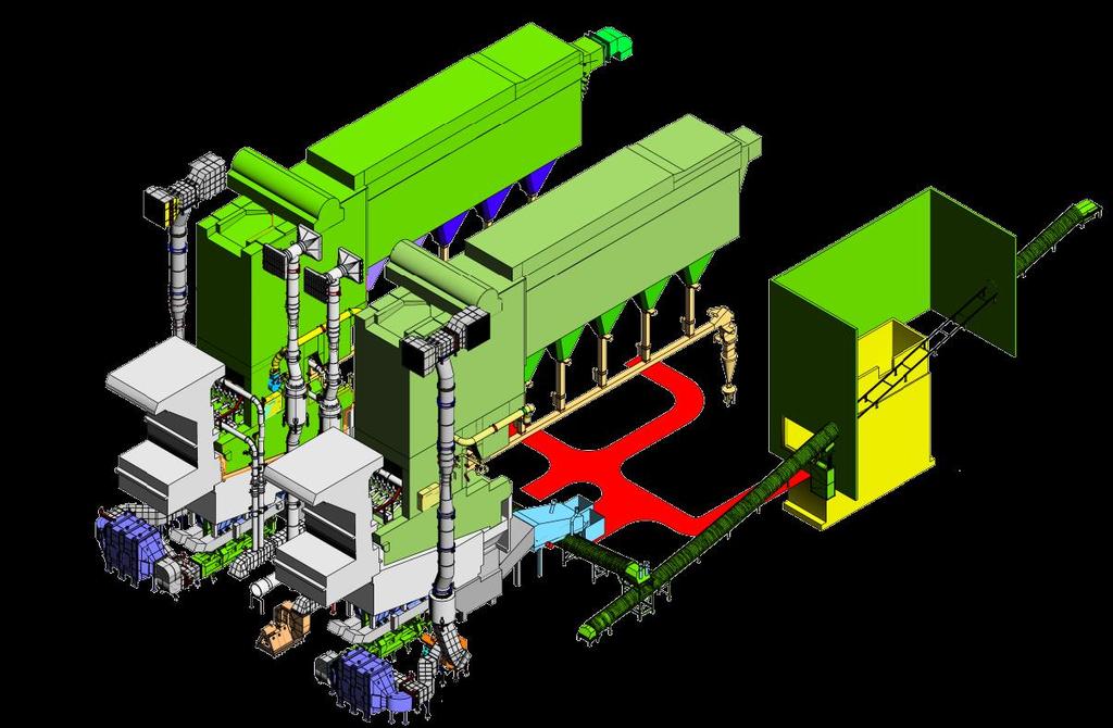 Wybrane referencje Projekty EPC Instalacja Termicznej Utylizacji Odpadów Komunalnych Szczecin Zakres dostawy RAFAKO: System dostarczania odpadów Ruszt