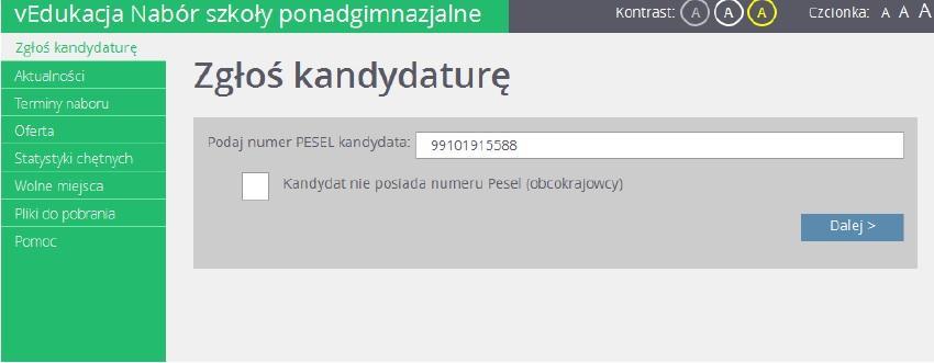 I Etapy działań w systemie: Etap pierwszy