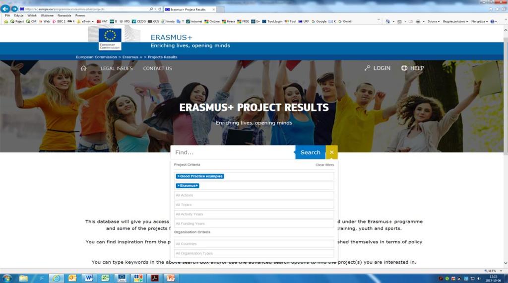 Platforma rezultatów projektów Erasmus+