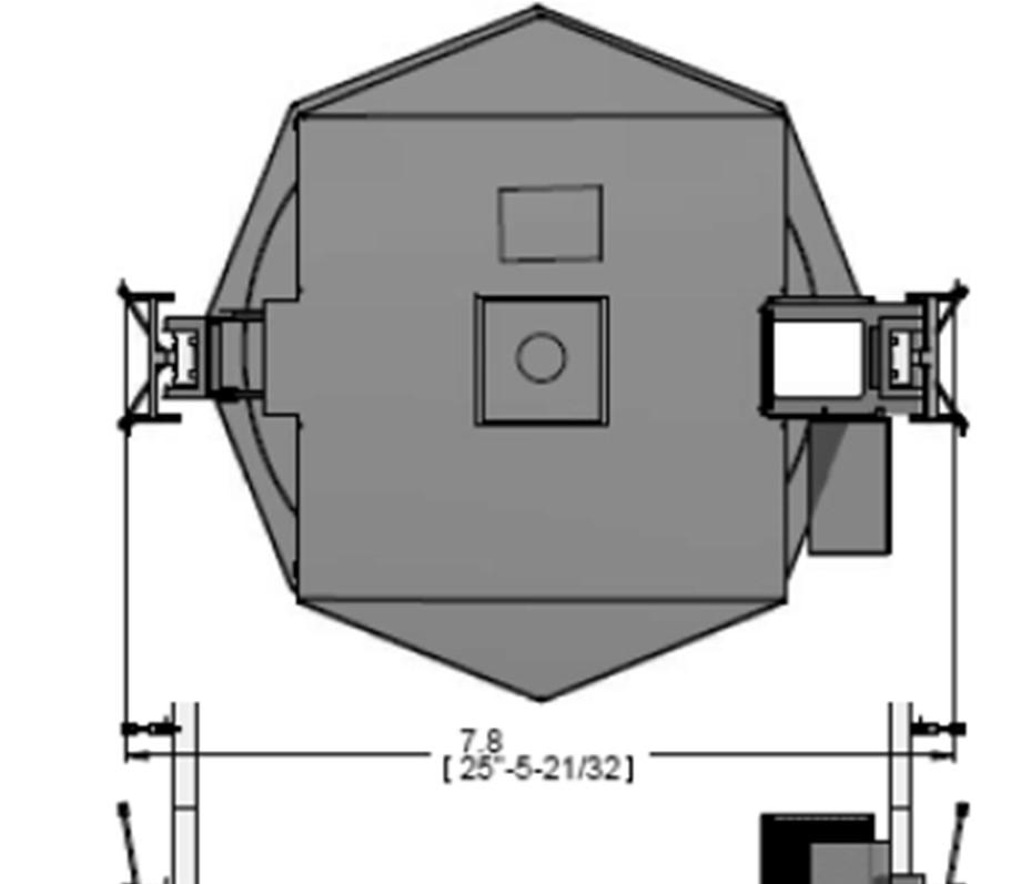 Rys. 12.6 Schemat ideowy Platformy Roboczej Masztowej-Szybowej FRACO typu PRM-SZ80 Źródło: [1, 3, 4]. 12.2 ZESTAWY MASZYN, URZĄDZEŃ I INSTALACJI DO GŁĘBIENIA ZBIORNIKA WYRÓWNAWCZEGO WĘGLOWEGO II NA POZIOMIE 830 M W JSW S.