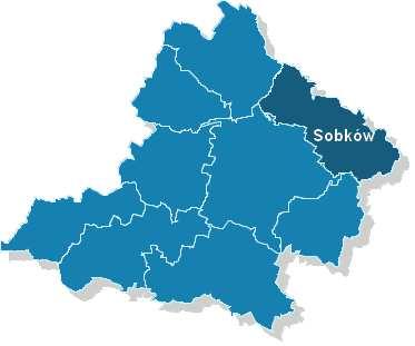 2. Charakterystyka Gminy Sobków 1 2.1. Położenie Gmina Sobków znajduje się w południowo-zachodniej części województwa świętokrzyskiego, w powiecie jędrzejowskim. Powierzchnia gminy stanowi 145,5 km 2.