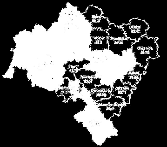 W powiecie oławskim odnotowano 59,64 przestępstw na każde 10 tyś mieszkańców i odnotowano spadek do poprzedniego roku, w 2015 roku na terenie powiatu oławskiego ilość