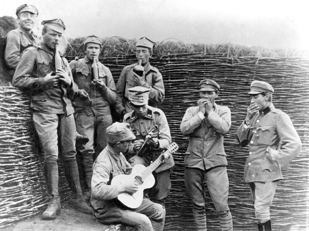 II Brygada Legionów Legiony, to są Termopile..., śpiewane na melodię marsza Dni naszej żizni, zyskały dużą popularność wśród żołnierzy II Brygady Rok 1915.