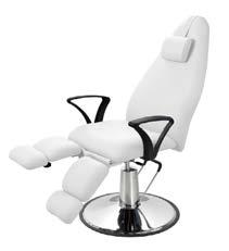 20 PEDICURE/PEDICURE FABRIZIO FOTEL KOSMETYCZNY NA KOLUMNIE HYDRAULICZNEJ/ FABRIZIO PEDICURE CHAIR cena w skaju białym price in white skai REGULACJA HYDRAULICZNA: wysokości