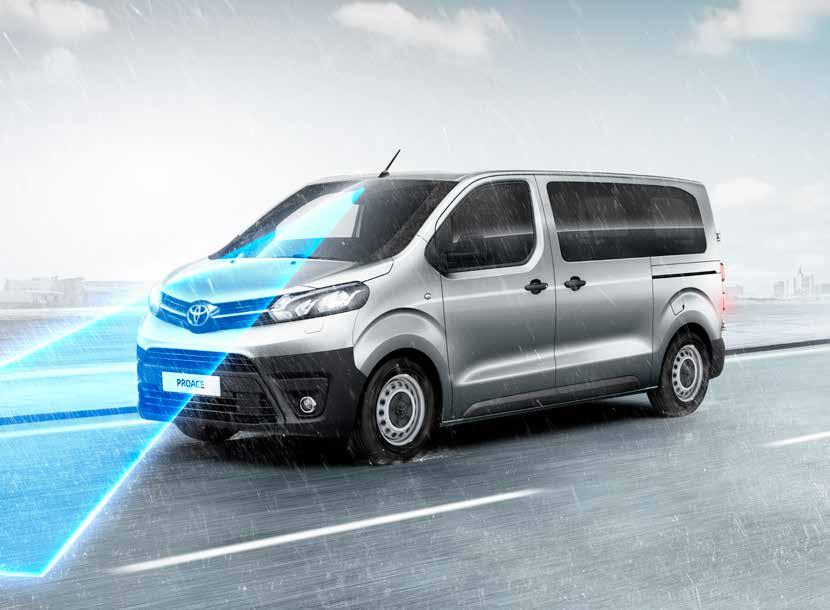 BEZPIECZEŃSTWO W PRACY Układ ostrzegania o niezamierzonej zmianie pasa ruchu (LDA) poinformuje kierowcę, gdy auto zacznie opuszczać swój pas.