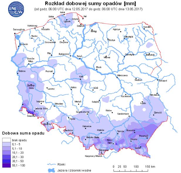 w rzekach Rozkład dobowej