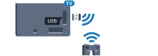 10 Dysk twardy USB Gamepad Co jest potrzebne Po podłączeniu dysku twardego USB można wstrzymywać i nagrywać programy telewizyjne. Programy te muszą być nadawane cyfrowo (transmisja DVB lub podobna).