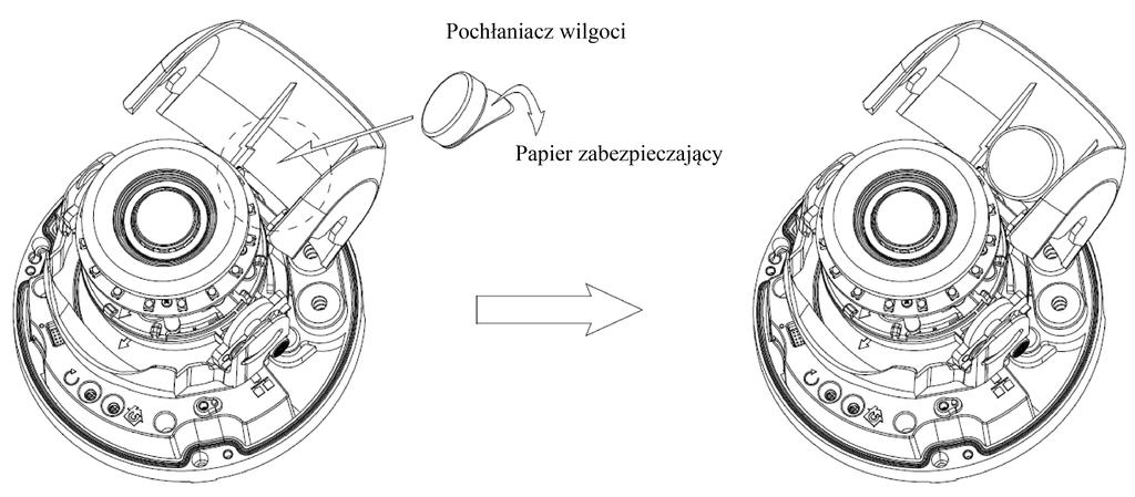 Przytwierdź do wewnętrznej powierzchni regulatora pochylenia, jak to ukazuje