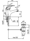 Bateria bidetowa ruchomy perlator