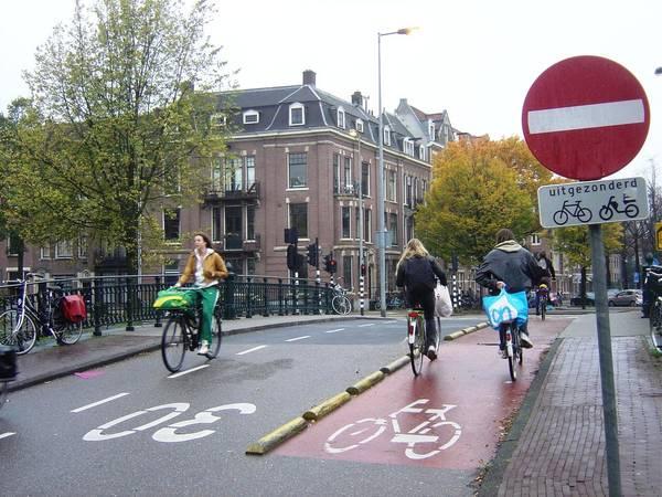Dobrze: kontrapas dla rowerów na ulicy