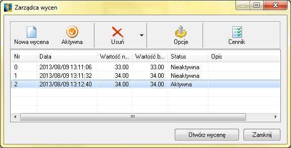 szafki nietypowe pod względem rozmiaru (ze zmienionymi wymiarami) lub kolorystyki (z nadanym kolorem nie występującym w danym zestawie lub w bazie) wyświetlają się w zestawieniu na czerwono i są