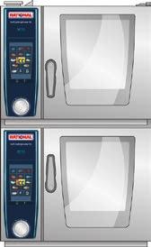 Combi-Duo XS Typ 6 ⅔ Combi-Duo-Kit Kombinacja dwóch ustawionych jeden na drugim urządzeń RATIONAL otwiera dodatkowe możliwości wszędzie tam, gdzie brakuje w kuchni miejsca.
