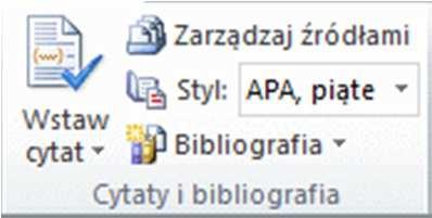 Kliknij styl, który chcesz zastosować do cytatu i źródła.