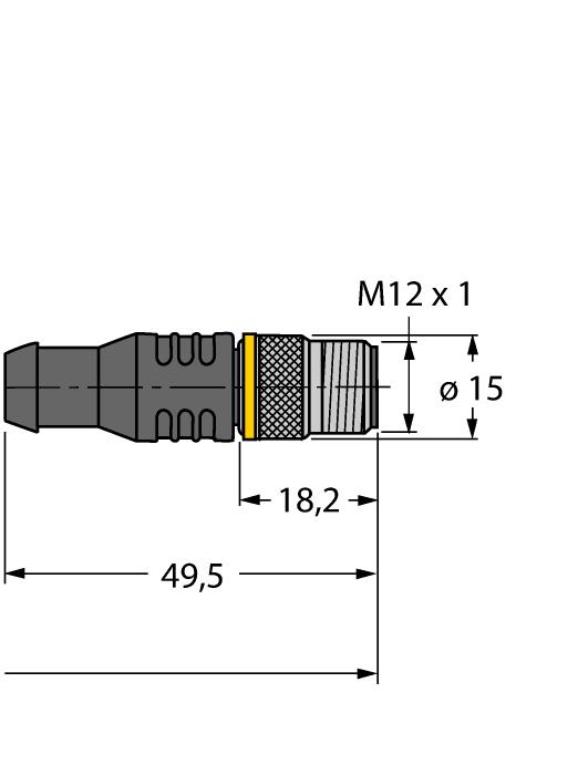 długość przewodu: 1,5 m; materiał otuliny: PUR, kolor otuliny: czarny, certyfikat culus; zgodność z RoHS; stopień ochrony IP67 RKC8T-2/TXL 6625142 Przewód podłączeniowy, złącze żeńskie M12, proste,