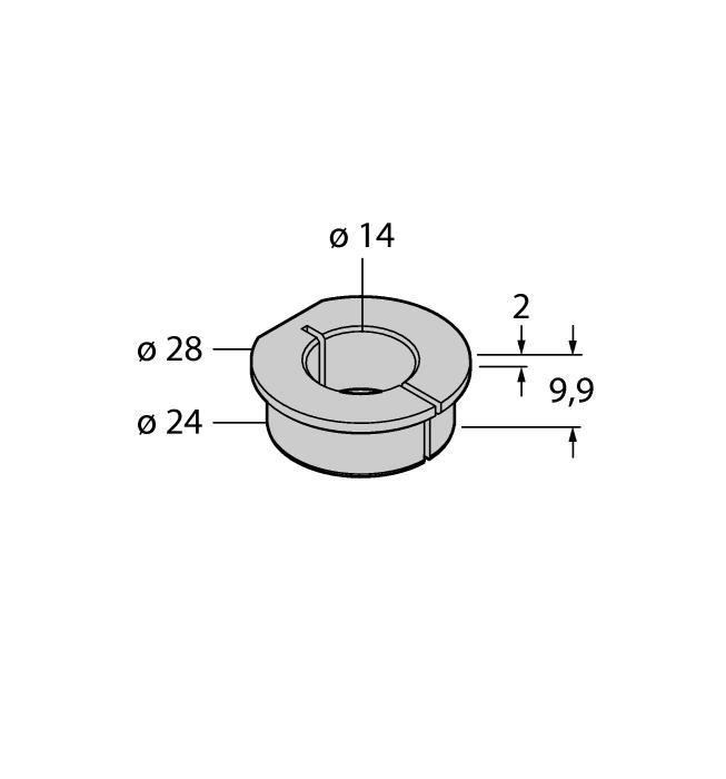 PE1-QR24 1590937 Element pozycjonujący bez tulei redukującej RA1-QR24 1590928 Tuleja redukująca, dla wałków Ø 20 mm RA2-QR24 1590929 Tuleja redukująca, dla wałków Ø 14 mm RA3-QR24 1590930 Tuleja