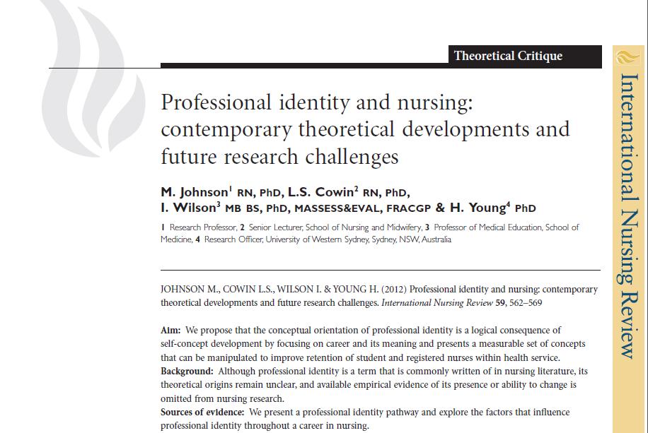 International Nursing Review 2011-2016