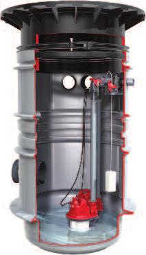 Przepompownia Aqualift S do wody brudnej i deszczowej w systemie studzienek LW 6 (urządzenie jednopompowe/dwupompowe) Opis artykułu Przepompownia Aqualift S LW 6 KESSEL urządzenie