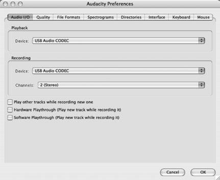 3.5 Konfiguracja sterownika audio Aby prawidłowo skonfigurować sterownik do aplikacji audio, postępuj Otwórz Audio MIDI Setup z katalogu Applications > Utilities i dokonaj wyboru zgodnie z rysunkiem.
