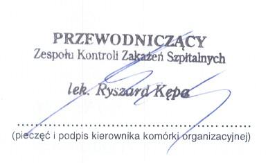 ZAŁĄCZNIK G DO UMOWY NR.../DZ/13 PROCEDURA EPIDEMIOLOGICZNA WOJEWÓDZKI SZPITAL SPECJALISTYCZNY W LEGNICY TEMAT: DEKONTAMINACJA POMIESZCZEŃ SZPITALNYCH ORAZ SPRZĘTU UŻYTKOWEGO CEL PROCEDURY: 1.