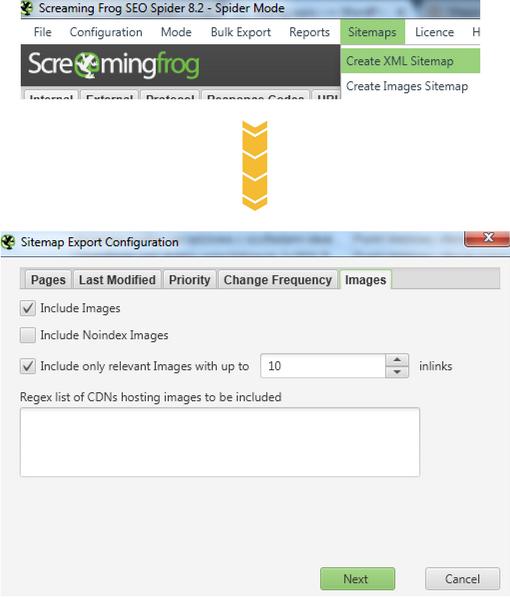Generowanie statycznej mapy witryny Czy wiesz, że narzędzie Screaming Frog umożliwia zbudowanie mapy witryny z mapą opisanych grafik? Narzędzie wygeneruje statyczny plik sitemap.