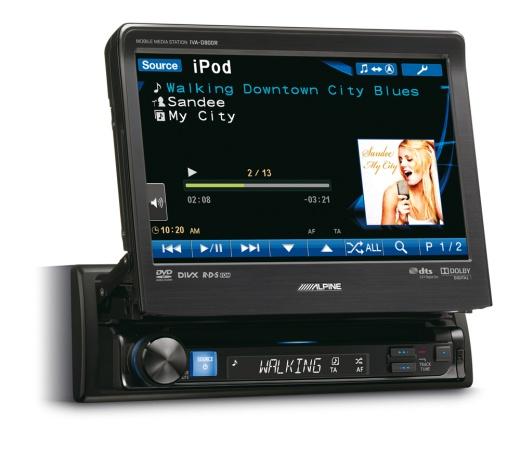 IVA-D800R Konsola multimedialna 1-DIN wydajny wzmacniacz 4 x 50W 7-calowy wyświetlacz dotykowy WVGA odtwarzanie DVD±R/±RW/MP3/AAC/WMA/DivX miedziana obudowa części i komponenty klasy audiofilskiej