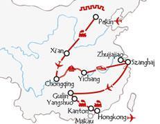 CHARAKTERYSTYKA TRASY Chiny, rejs po Jangcy i Hongkong 18 dni to jedna z najpopularniejszych trasa w ofercie CT Poland.
