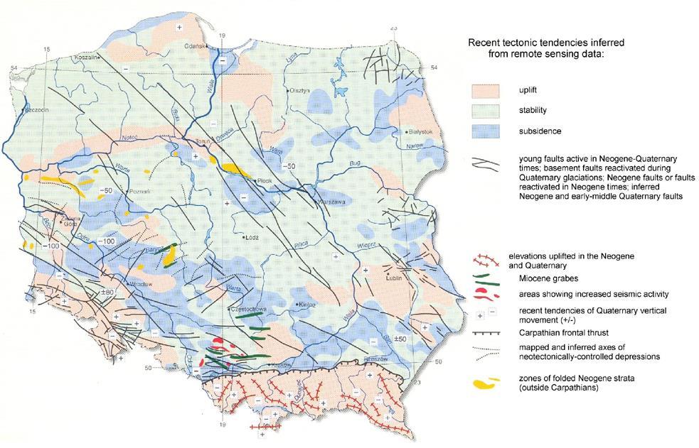 Współczesne ruchy tektoniczne opracowane