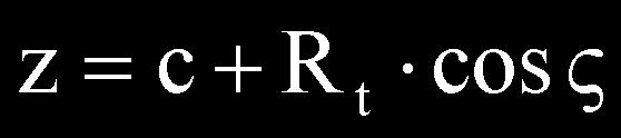 By equating the squares of these relations (in order to free the absolute value) and using the known trigonometric relation [4] cos(p a) = cos a we obtain, where (8) Taking relations (7) and (8) into