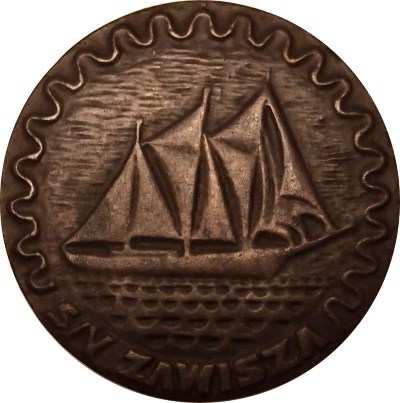 20 Plakieta jednostronna - s/y Zawisza.
