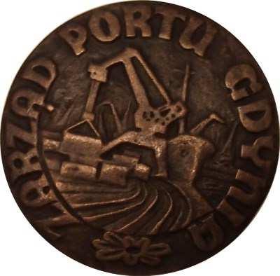 Odlewy w brązie wykonała odlewnia Zarządu Portu Gdynia, 61 mm Plakieta