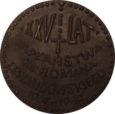 Odlew w brązie, 67 mm XXV lat kapłaństwa ks.