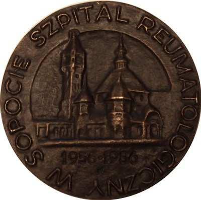 Odlew w brązie, 80 mm Szpital Reumatologiczny w
