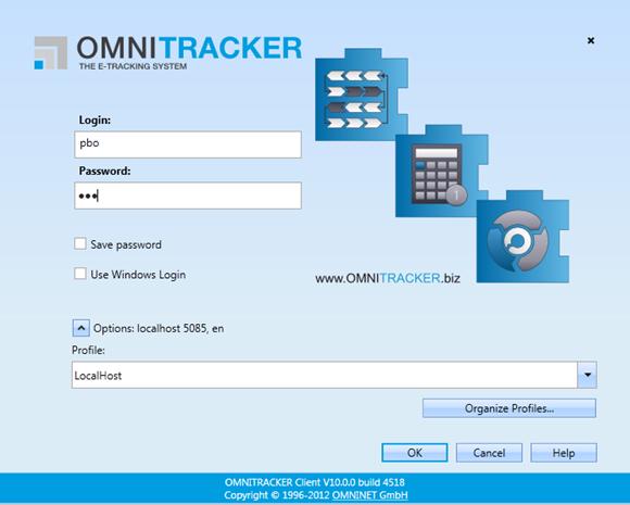 Krok 4: Uruchomienie demo Proszę uruchomić program OMNITRACKER Client z menu Start.