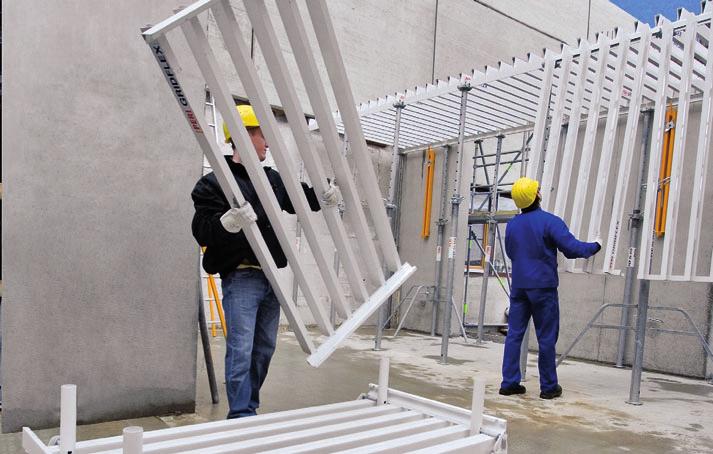 Ergonomiczny montaż Niewielki ciężar elementów Poszczególne elementy systemu GRIDFLEX przeznaczone są do ręcznego montażu i dlatego są bardzo lekkie.