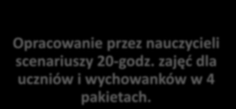 Działania w ramach projektu: 5/14 Opracowanie przez nauczycieli