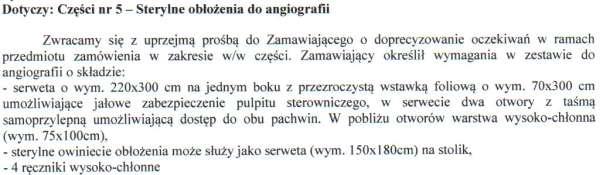 RADOMSKI SZPITAL SPECJALISTYCZNY im. Dr Tytusa Chałubińskiego 26-610 Radom, ul. Lekarska 4 Dział Zamówień Publicznych Funduszy Strukturalnych i Zaopatrzenia www.szpital.radom.pl; zampubl@rszs.regiony.