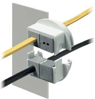 5 Długość: 14 mm 5 5 Przeprowadzanie kabli prefabrykowanych Dopasowanie do standardowych otworów metrycznych Bardzo łatwe wprowadzanie zmian w konfiguracji przeprowadzanych przewodów