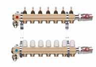 Nypel G1/2 x G3/4  i instalacji grzejnikowych Rozdzielacze mosiężne z zaworami termostatycznymi i przepływomierzami Belka rozdzielacza 2-11 -drogowa 1, 2 szt.