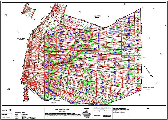 W powiatowej części zasobu gromadzone są: 3) operaty techniczne powstałe w wyniku wykonania prac geodezyjnych i kartograficznych, mających na celu: b)