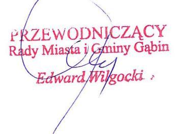 Załącznik Nr 2 Do Uchwały Nr 314/XLVII/20Q6 Rady Miasta I Gminy Gąbin, z dnia 25 października 2006 r., w sprawie uchwalenia miejscowego planu zagospodarowania przestrzennego terenu działki nr ewid.