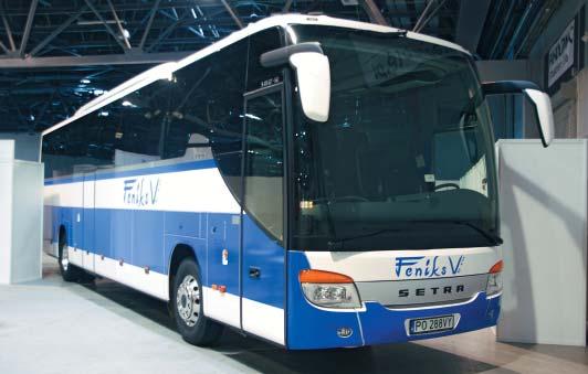 Turystyczna Setra S 415 GT-HD na stanowisku PKS Gliwice Międzymiastowy Irisbus Crossway zasilany mieszanką DualFuel Diesel LPG zarządzać zdalnie autobusami przez dyspozytora.