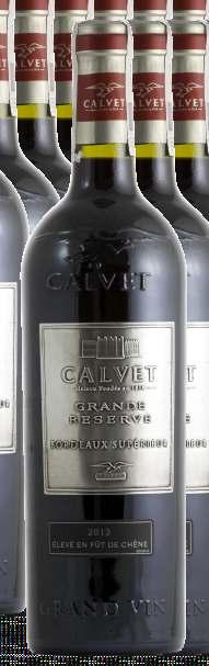 Calvet Grande Reserve Bordeaux Supérieur Pochodzenie: Francja, Bordeaux, Bordeaux Supérieur AP Szczepy: merlot, cabernet sauvignon Producent: Maison Calvet Wino o żywej, czerwonej barwie z