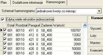 jednostki i klikamy przycisk Nowa wersja > Nowa wersja celem uaktywnienia arkusza tworzenia harmonogramu 3.