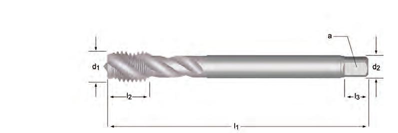 E300 MF Machine Tap piral Flute 40º MF Maschinen-Gewindebohrer Rechtsgedrallte uten 40º MF Gwintownik Drobnozwojny skrętny,kąt rowka 40º MF Tarauds machine goujures hélicoidales 40º MF Machos de